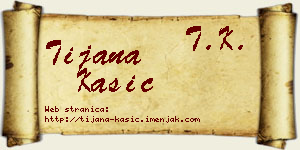Tijana Kašić vizit kartica